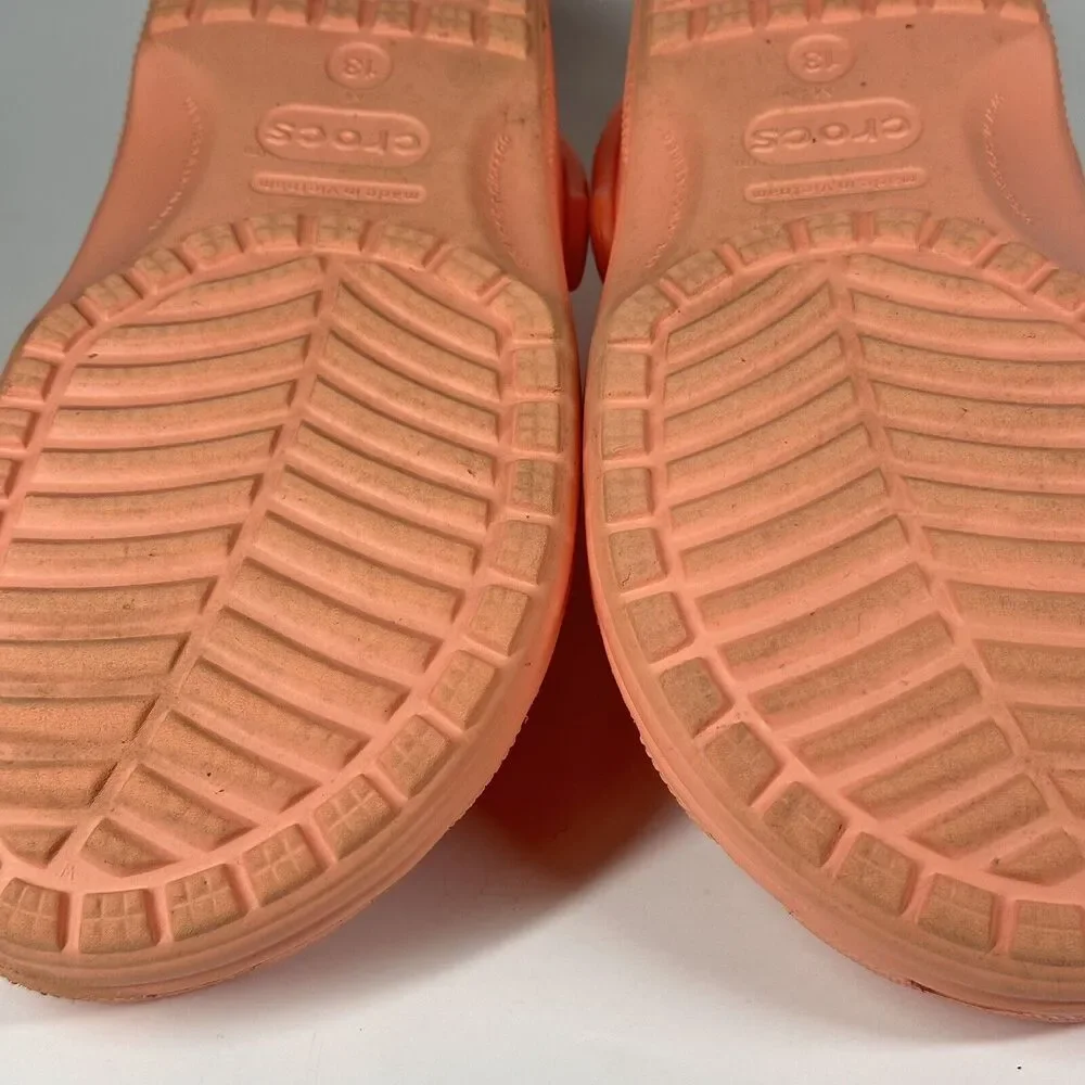 Crocs Mens Size 13 Papaya Classic Clog Mule Authentic Shoe Style 10001 - Picture 13 of 15